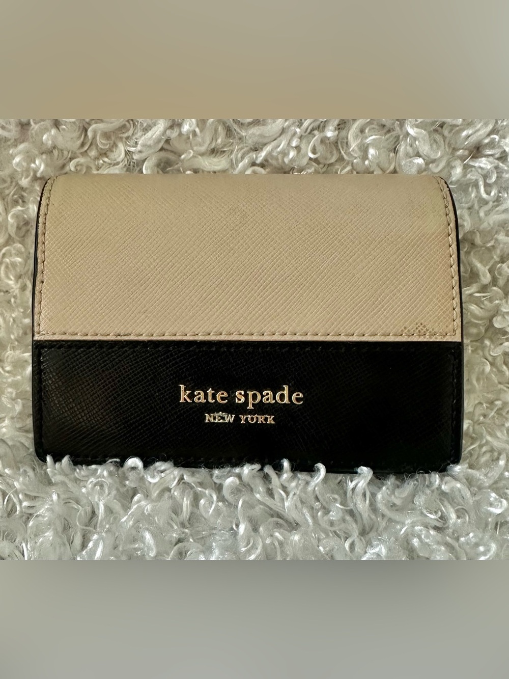 Kate Spade Madison Saffiano Leather Small Bifold Card Wallet